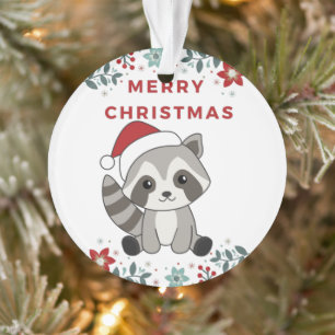Raccoon Christmas Snow Winter Raccoons Ornament