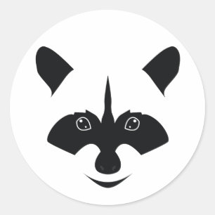 Raccoon Classic Round Sticker