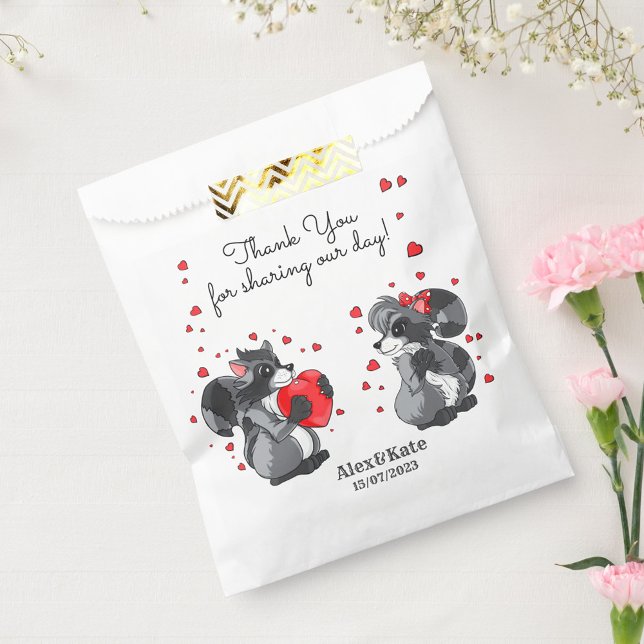 Raccoon Couple Favour Bag (Creator Uploaded)