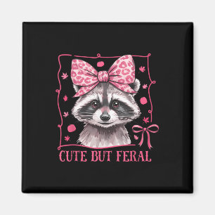 Raccoon Cute But Feral Toddler Funny Animal Gifts Magnet
