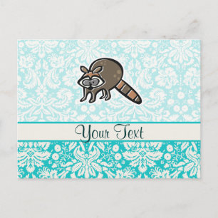 Raccoon; Cute Postcard