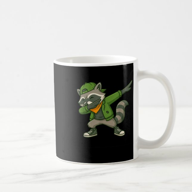 Raccoon Dab Streetwear Clic Funny For Men Women Ki Coffee Mug (Right)