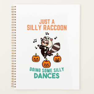 Raccoon Dancing Halloween Pumpkin Party Planner