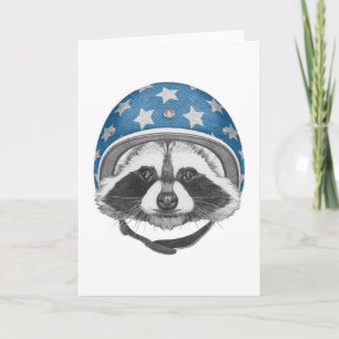 Raccoon Daredevil Card