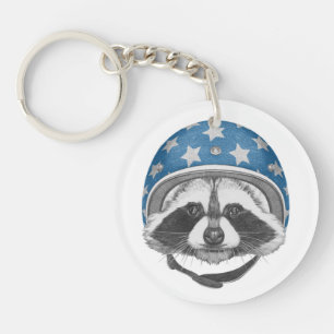 Raccoon Daredevil Keychain
