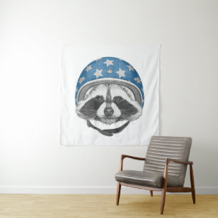 Raccoon Daredevil Tapestry