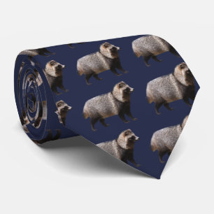 Raccoon dog tie