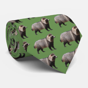 Raccoon dog tie