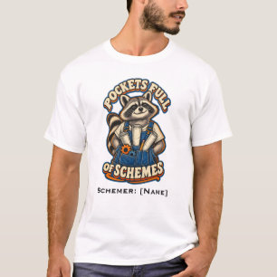 Raccoon Engineer Full of Schemes T-Shirt