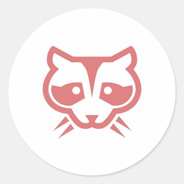 Raccoon Face Sticker (Front)