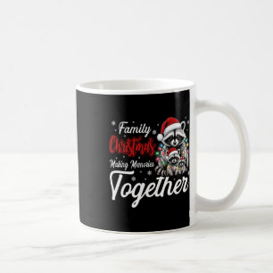 Raccoon Family Christmas Making Memories Together Coffee Mug