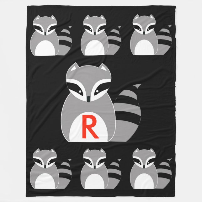 Raccoon Fleece Blanket (Front)