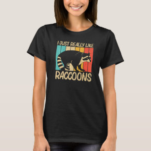 Raccoon For Men Women Common Raccoon T-Shirt