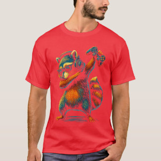 Raccoon Gamer Funny Video Games Dabbing Gaming Rac T-Shirt