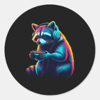 Raccoon Gaming Animal Video Games Funny Raccoon