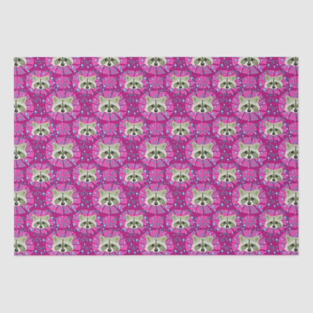 raccoon_gray and pink tissue paper (Front)