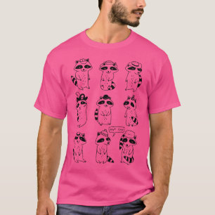 Raccoon Hat Party T-Shirt