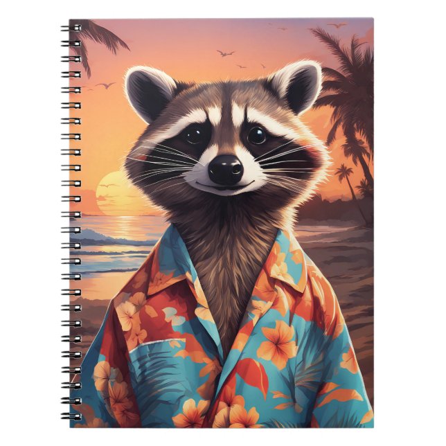 Raccoon Holiday Notebook (Front)