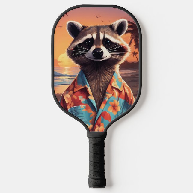 Raccoon Holiday Pickleball Paddle (Front)