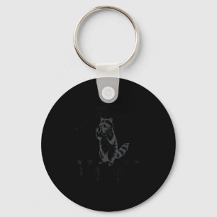Raccoon i don't think i'm being dramatic enough keychain