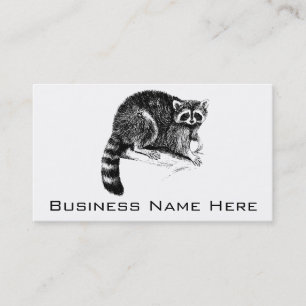 Raccoon Illustration Business Card