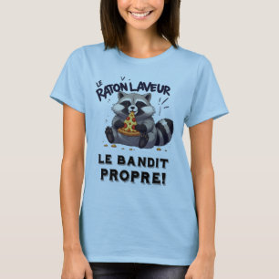 Raccoon Illustration Humor The Clean Bandit T-Shirt