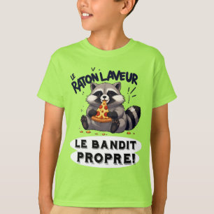 Raccoon Illustration Humor The Clean Bandit T-Shirt
