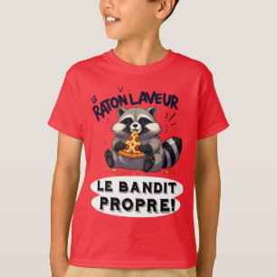 Raccoon Illustration Humor The Clean Bandit T-Shirt