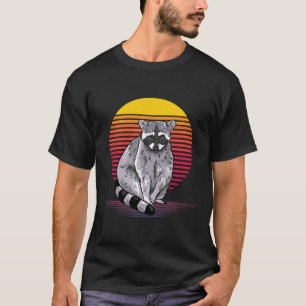 Raccoon Illustration Lover Gift Raccoons Love Gift T-Shirt