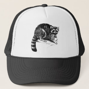 Raccoon Illustration Trucker Hat