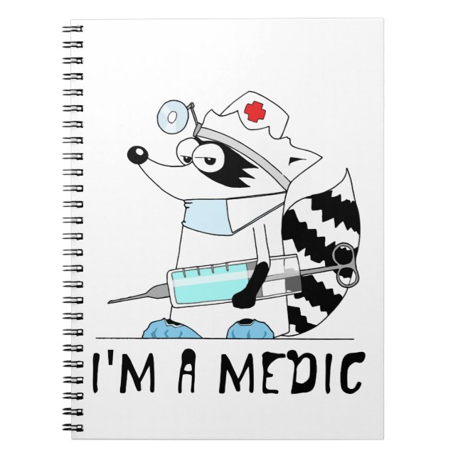 Raccoon: I'm a medic Notebook (Front)