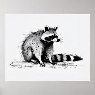 Raccoon - Impression d'art d'archives