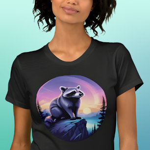 Raccoon in the Forest at Sunset T-Shirt