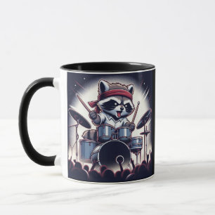 Raccoon Jam: Beating the Drums with Unstoppable  Mug