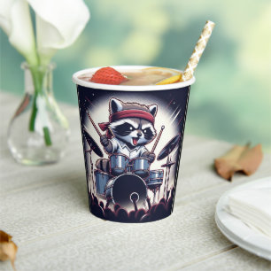 Raccoon Jam: Beating the Drums with Unstoppable  Paper Cups