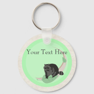 Raccoon Keychain