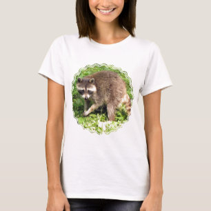 Raccoon Ladies Fitted T-Shirt
