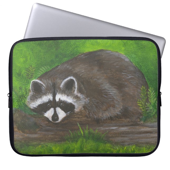 Raccoon Laptop Sleeve (Front)