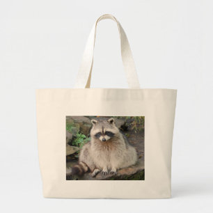 Raccoon Large Tote Bag