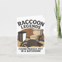Raccoon Legends Found Ped Out In A Bathroom Trashe