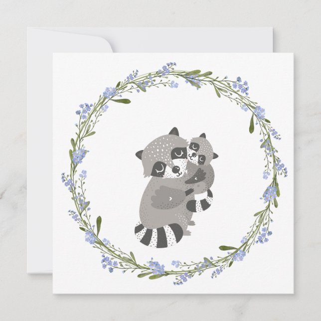 Raccoon Love Card (Front)