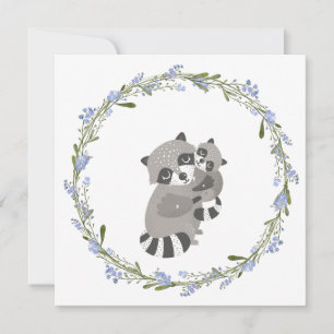 Raccoon Love Card