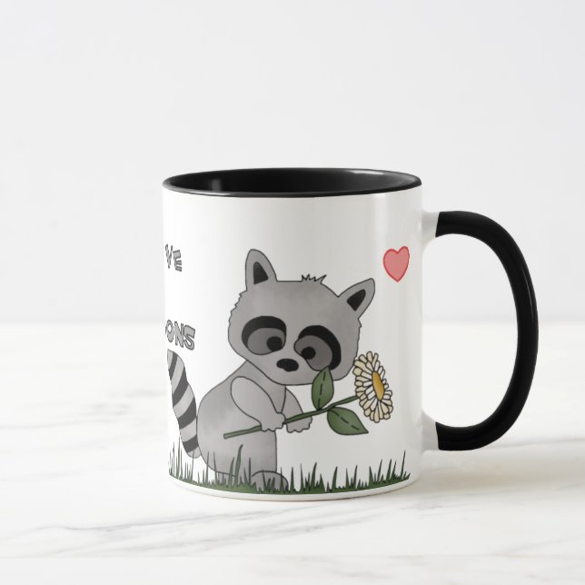 Raccoon Love Mug (Right)