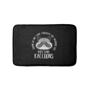 Raccoon Lover Raccoon For Valentines Day Bath Mat