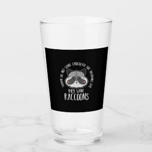 Raccoon Lover Raccoon For Valentines Day Glass