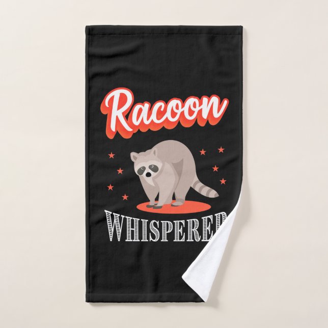 Raccoon Lover Raccoon Whisperer (Serviette à main)