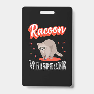 Raccoon Lover Raccoon Whisperer Badge