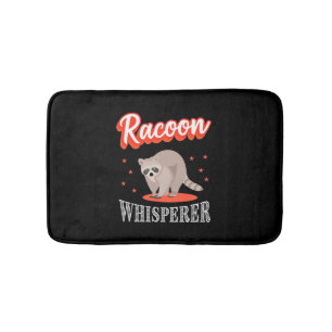 Raccoon Lover Raccoon Whisperer Bath Mat