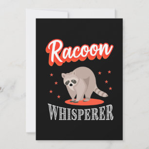 Raccoon Lover Raccoon Whisperer Invitation