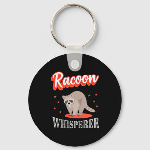 Raccoon Lover Raccoon Whisperer Keychain